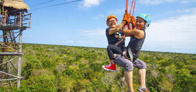 Tulum Ruins + Jungle Maya Native Park Extreme Adventure